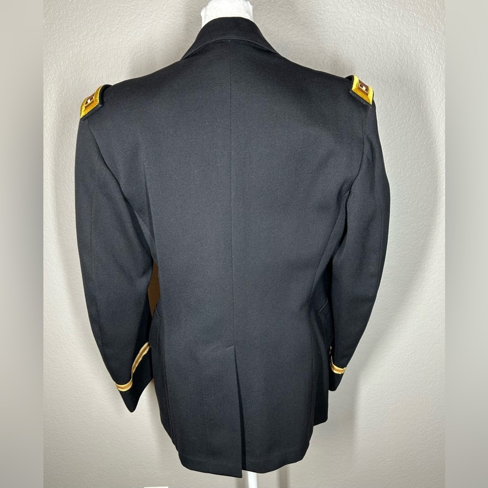 United States Army Navy Blue Officers Jacket Size L Military Urban Uniform - Picture 6 of 14